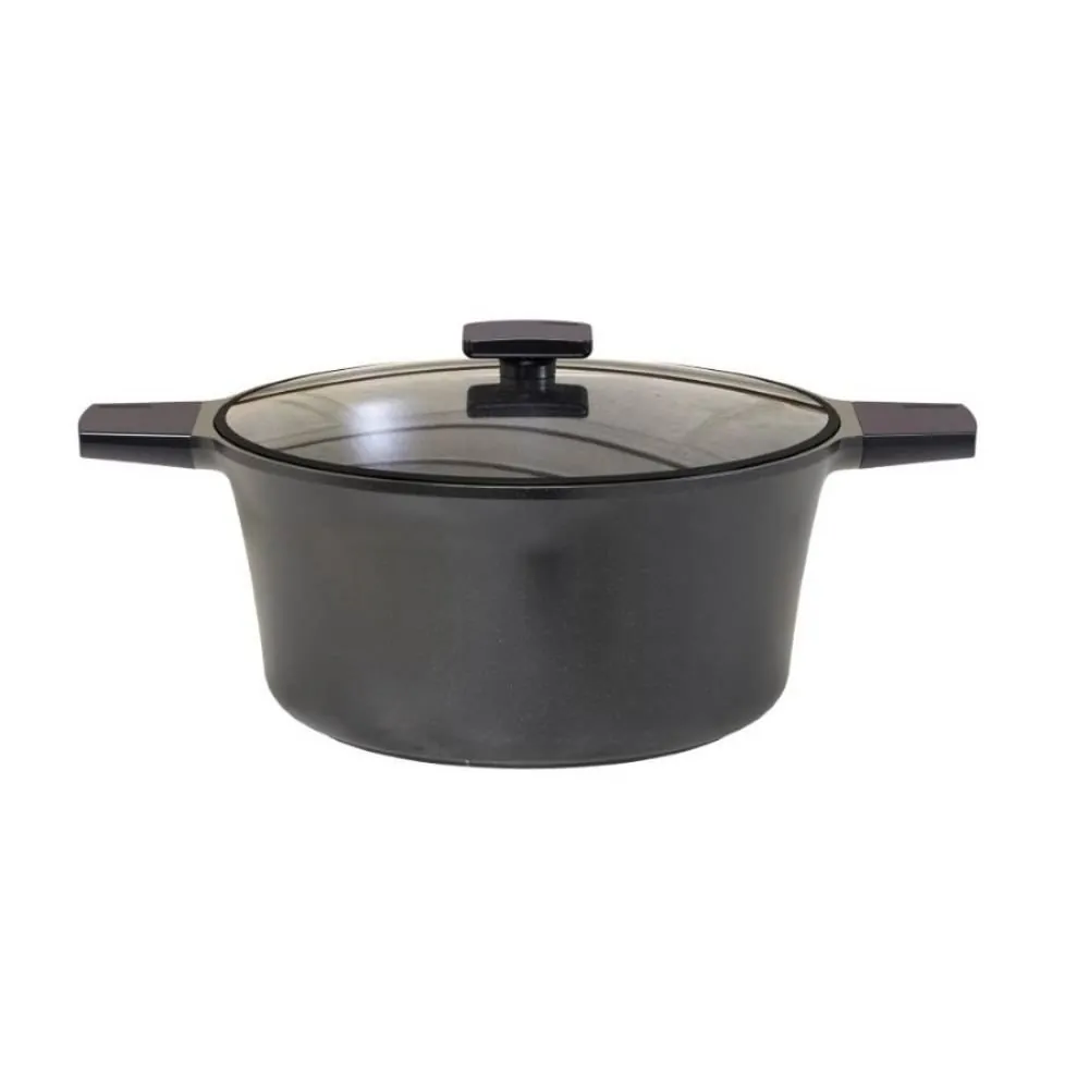 Caçarola de Indução com Tampa Boston 20Cm - Preto