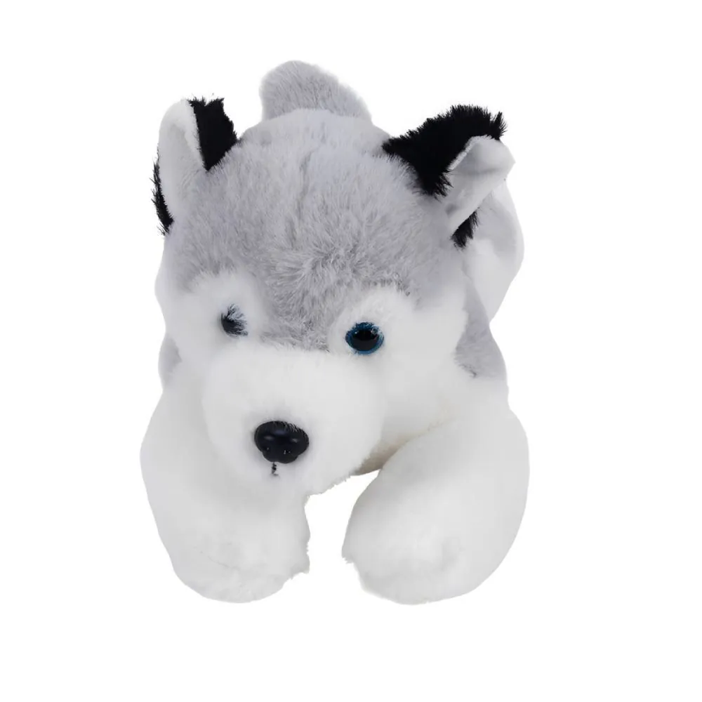 Pelúcia Cachorro Husk Deitado Cinza - Toys
