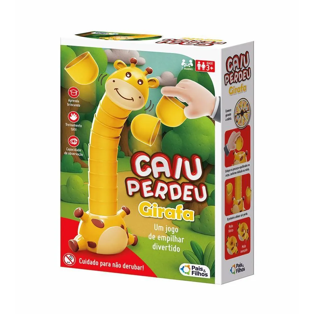 Jogo Caiu Perdeu Girafa Pais & Filhos