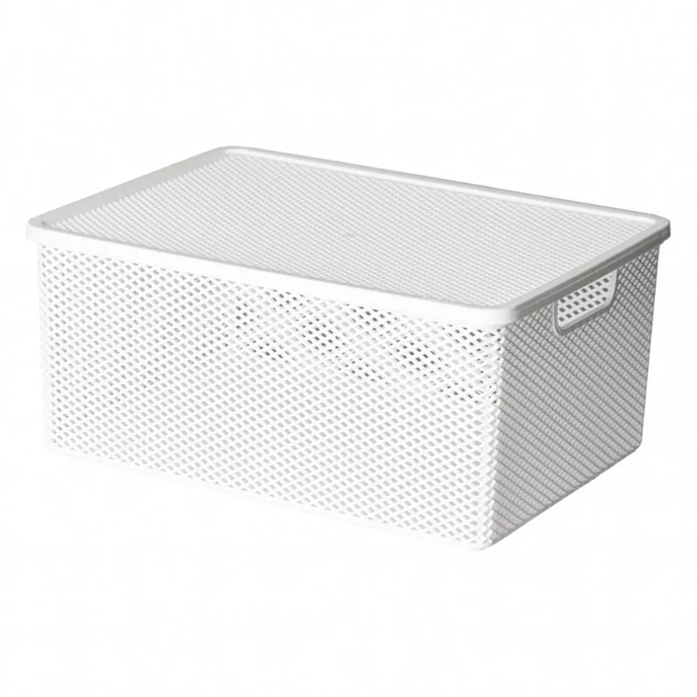 Caixa Organizadora com Tampa Linea Paramount 13,5 Litros - Branco