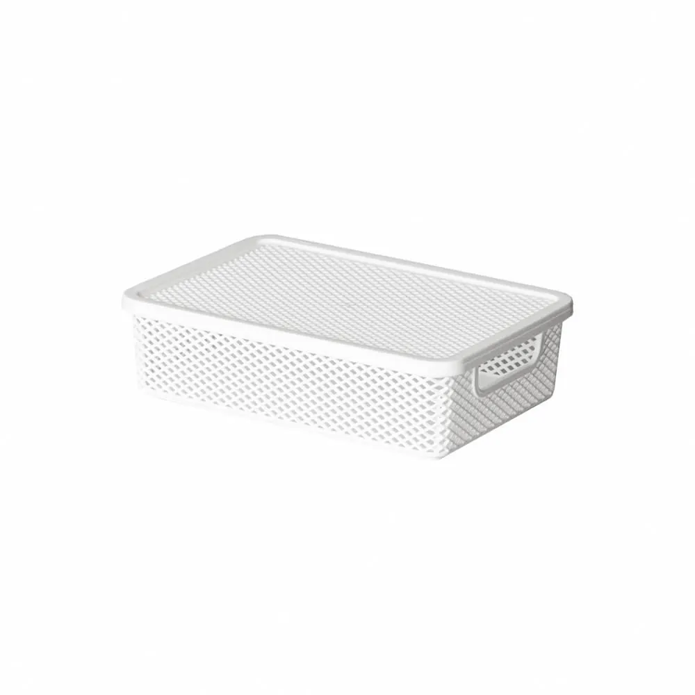 Caixa Organizadora com Tampa Linea Paramount 2,8 Litros - Branco