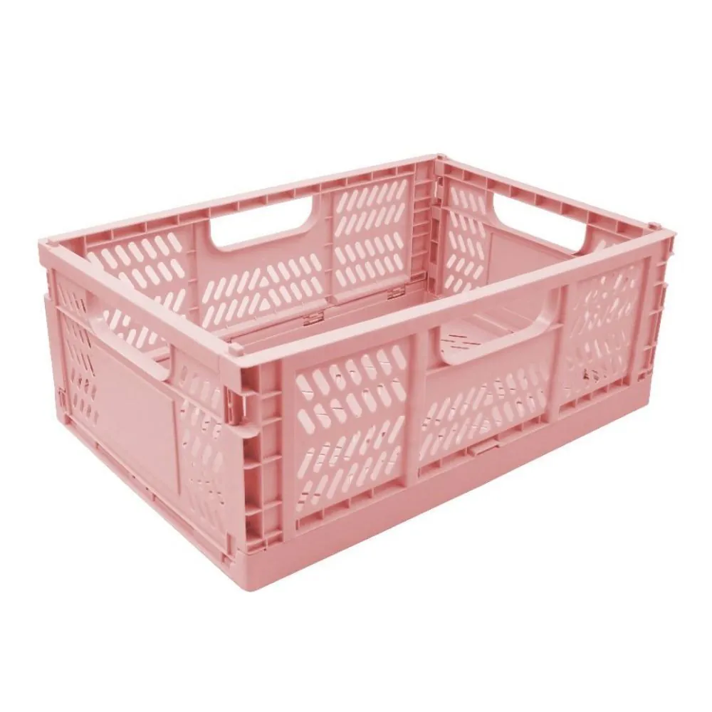 Caixa Organizadora Dobrável 20 Litros - Rosa
