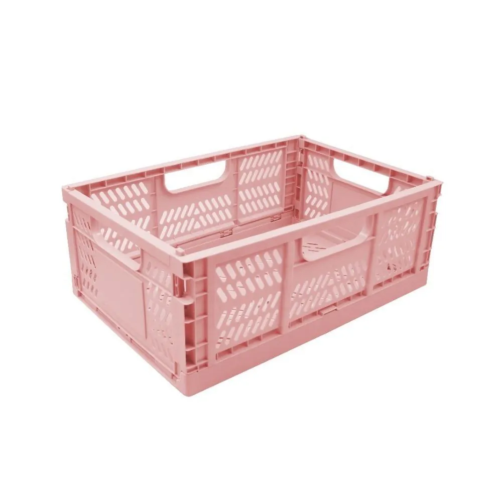 Caixa Organizadora Dobrável 7 Litros - Rosa