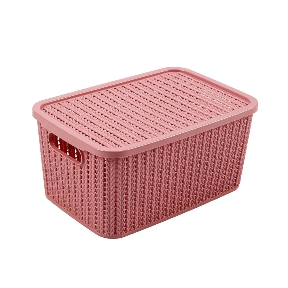Caixa Organizadora Plasútil com Tampa 2,8 Litros - Rosa