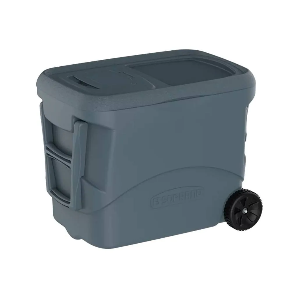 Caixa Térmica Tropical Soprano com Rodas 50 Litros - Cinza