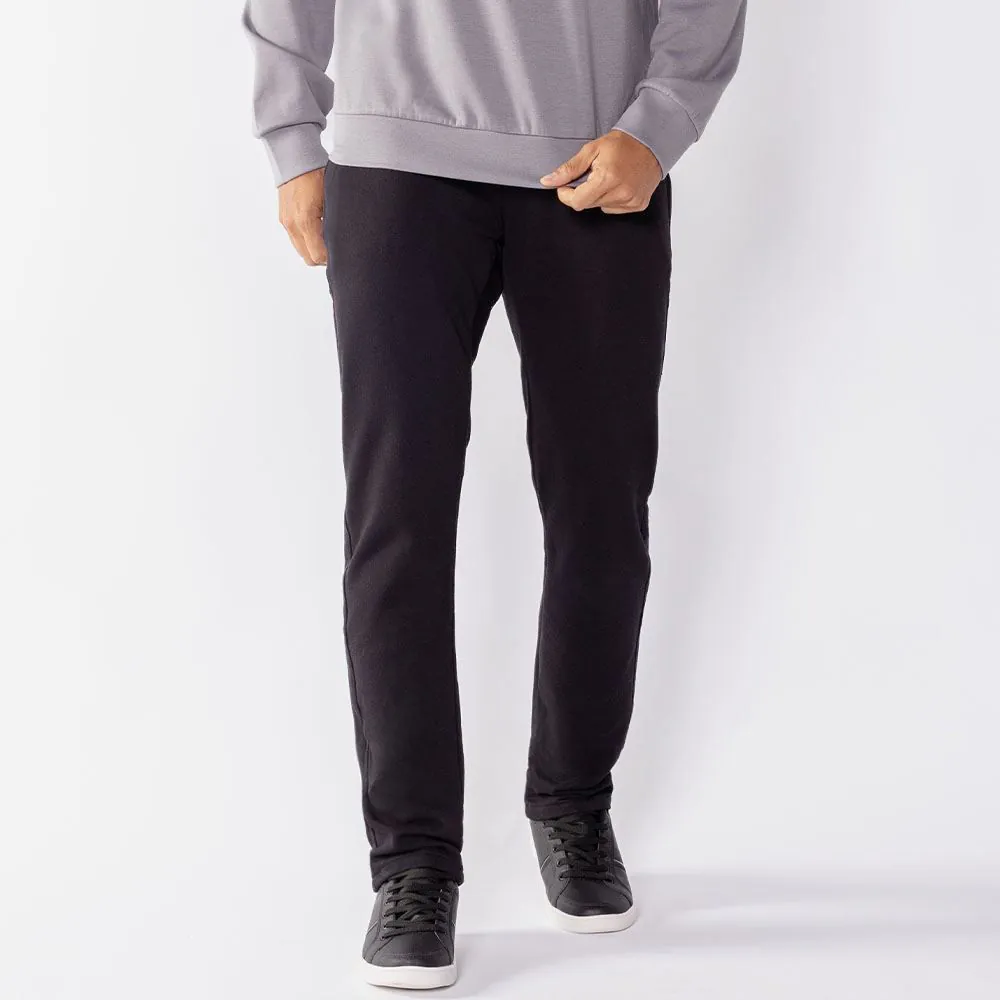 Calça Alfaiataria Masculina em Moletom Marc Alain Preto