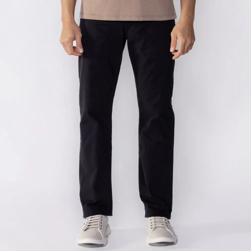 Calça de Sarja Masculina Tradicional Five Marc Alain Preto