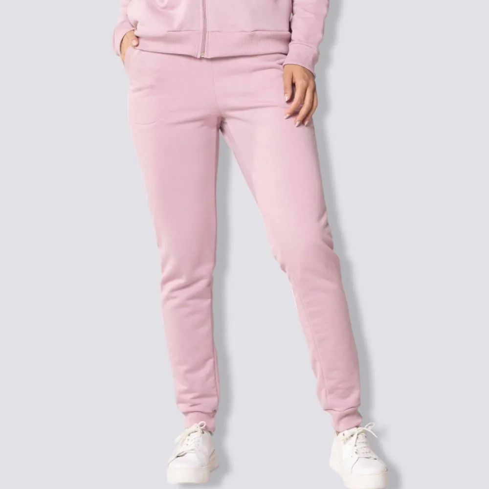 Calça Feminina Jogger de Moletom Peluciado Patricia Foster Mauve/Ametista