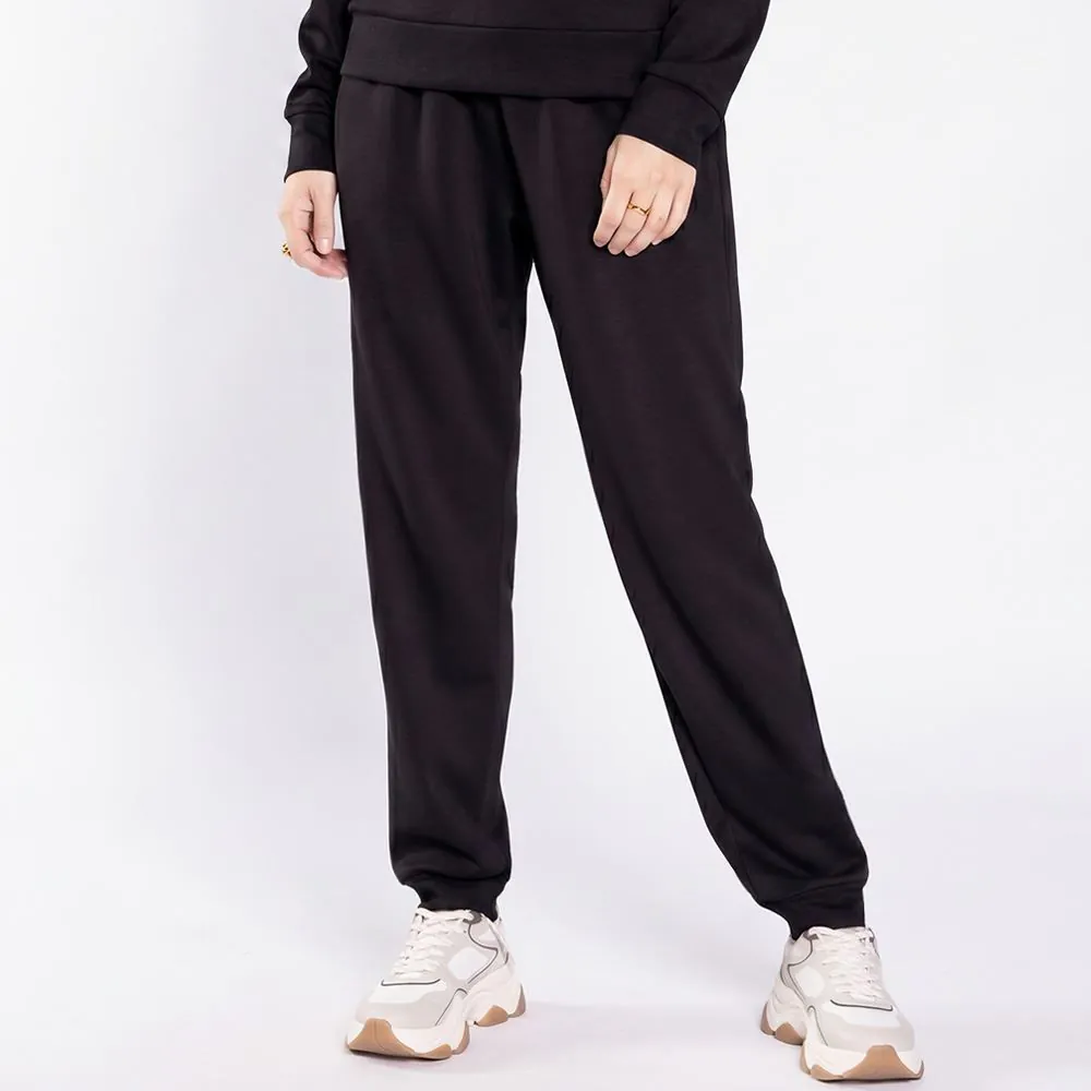Calça Feminina Jogger em Moletom Patricia Foster Preto