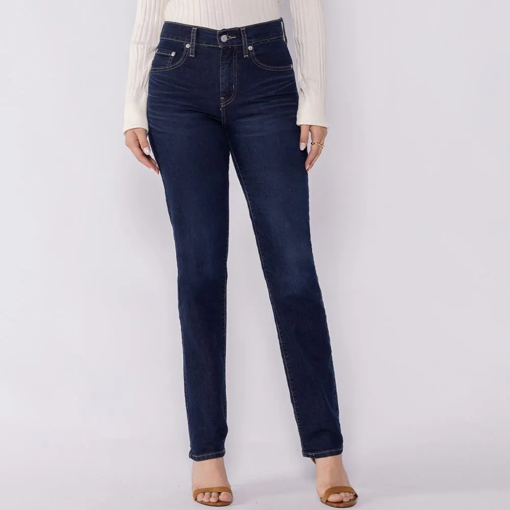 Calça Jeans Levi's 724 Feminina Reta Azul Escuro
