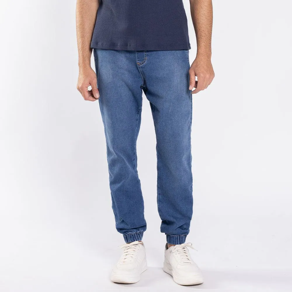 Calça Jeans Masculina Jogger Thing Azul Escuro