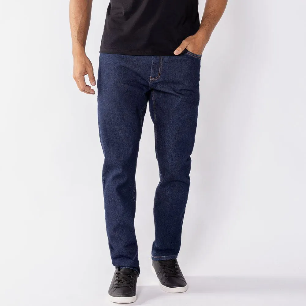Calça Jeans Masculina Slim Marc Alain Azul Escuro