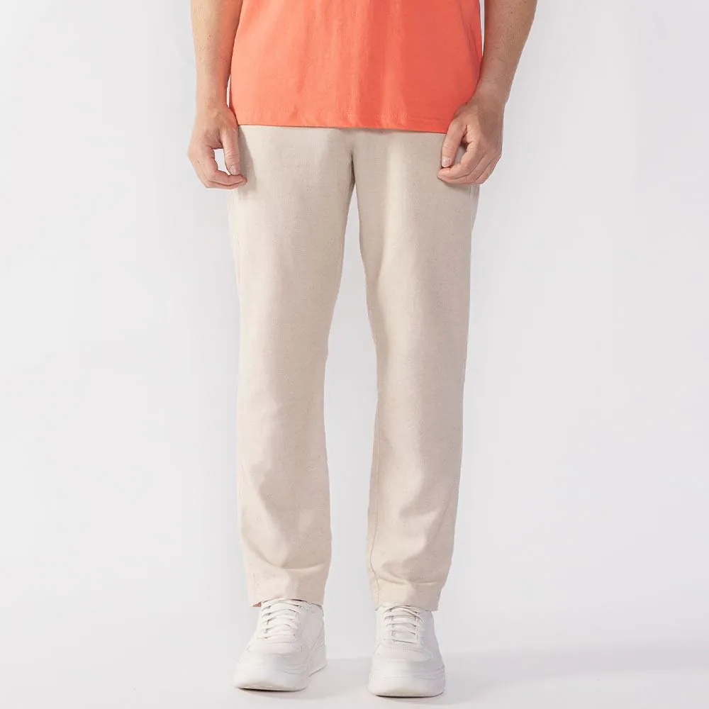 Calça Masculina de Linho Thing Off White