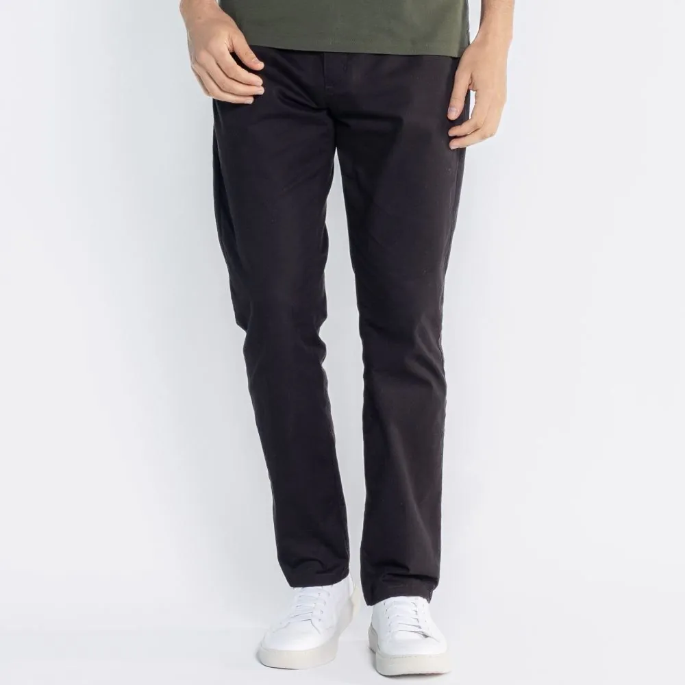 Calça Masculina Slim de Sarja Marc Alain Preto