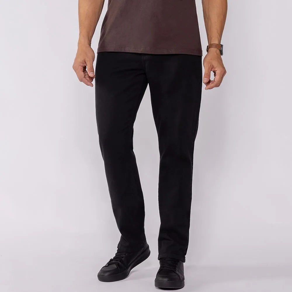 Calça Masculina Slim em Sarja Marc Alain Preto
