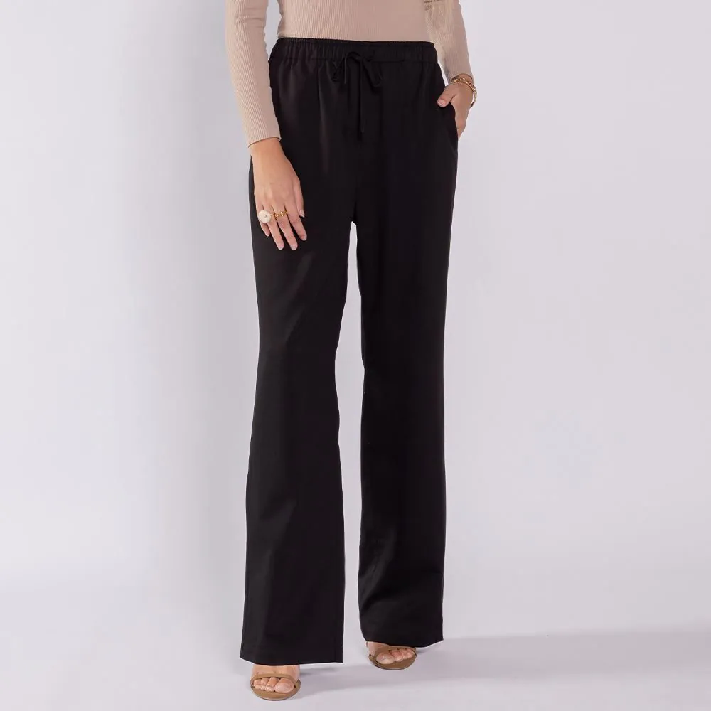 Calça Pijama em Tecido Plano Boby Blues Preto