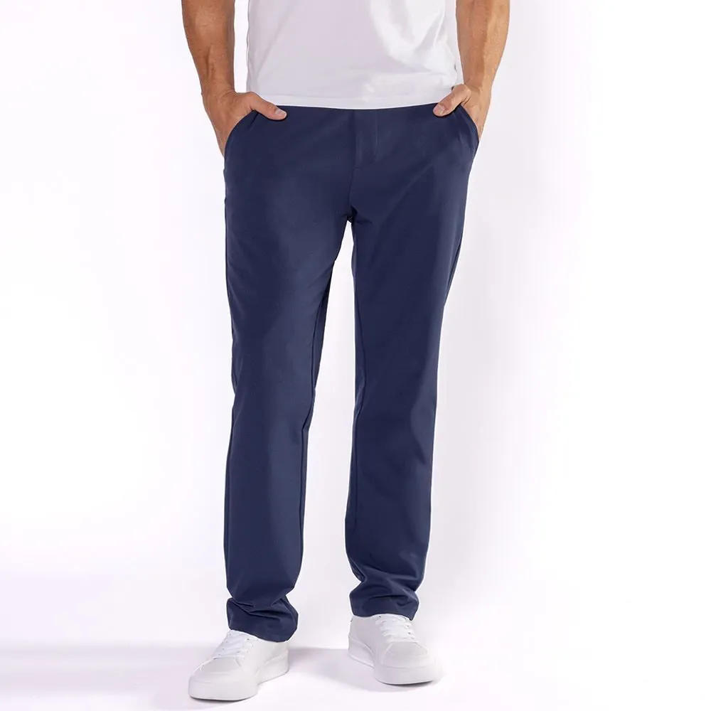 Calça Reta Masculina com Elástico em Poliamida Thing Azul Marinho