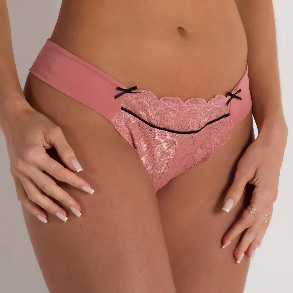 Calcinha Feminina em Renda Camila Moretti Caramelo