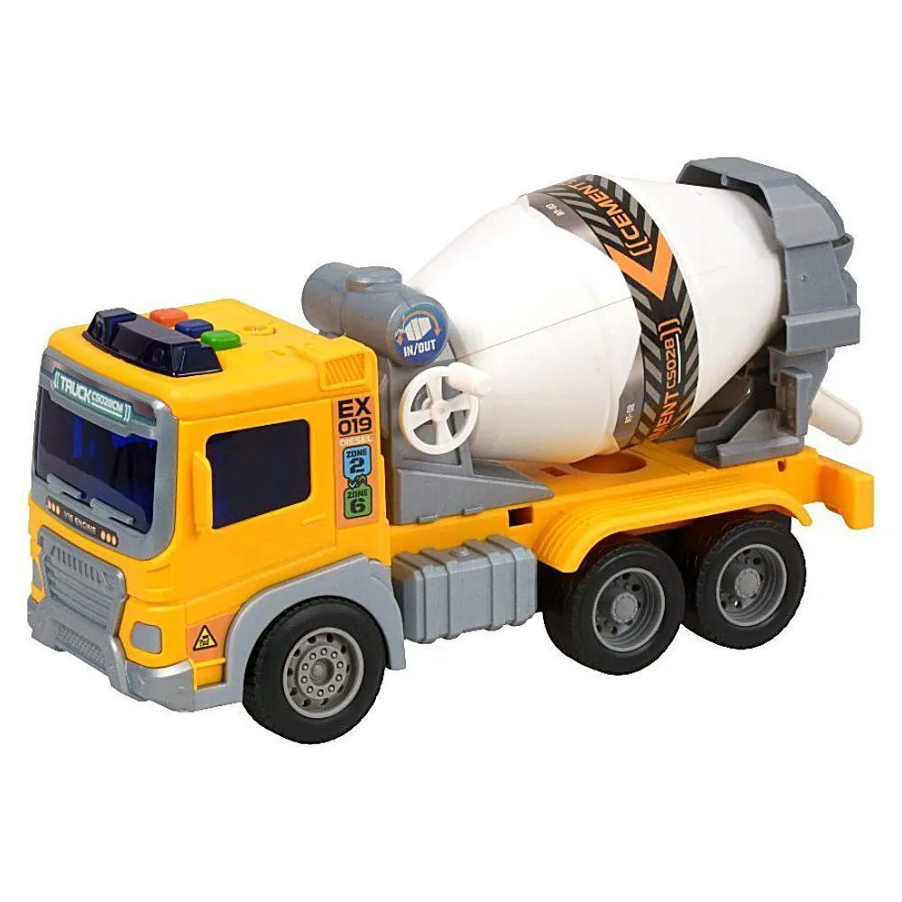 Caminhão Construtor Betoneira Fricção com Luz e Som Toys