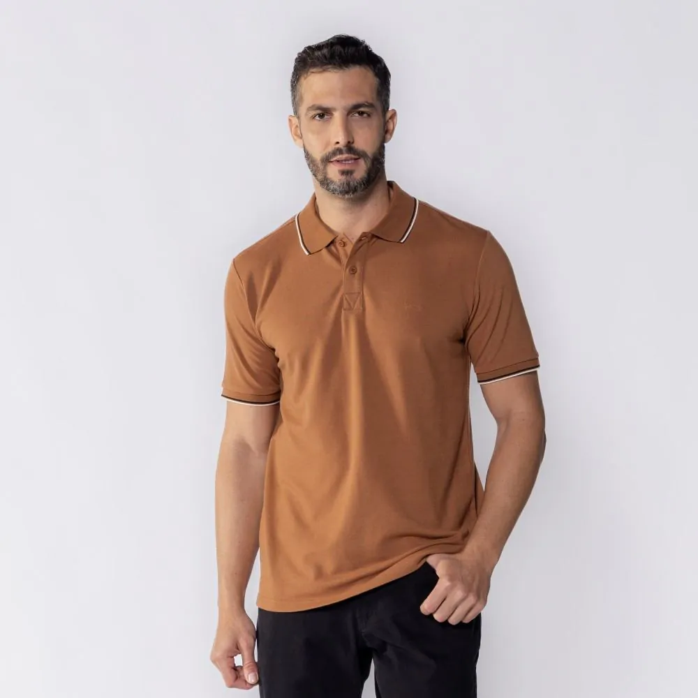 Camisa Polo Piquet Masculina Marc Alain Mousse