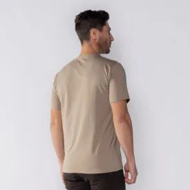 Camiseta Básica Masculina de Algodão Peruano Marc Alain Branco