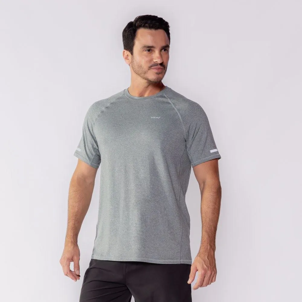 Camiseta Esportiva Masculina Rajada Scream Verde Floresta