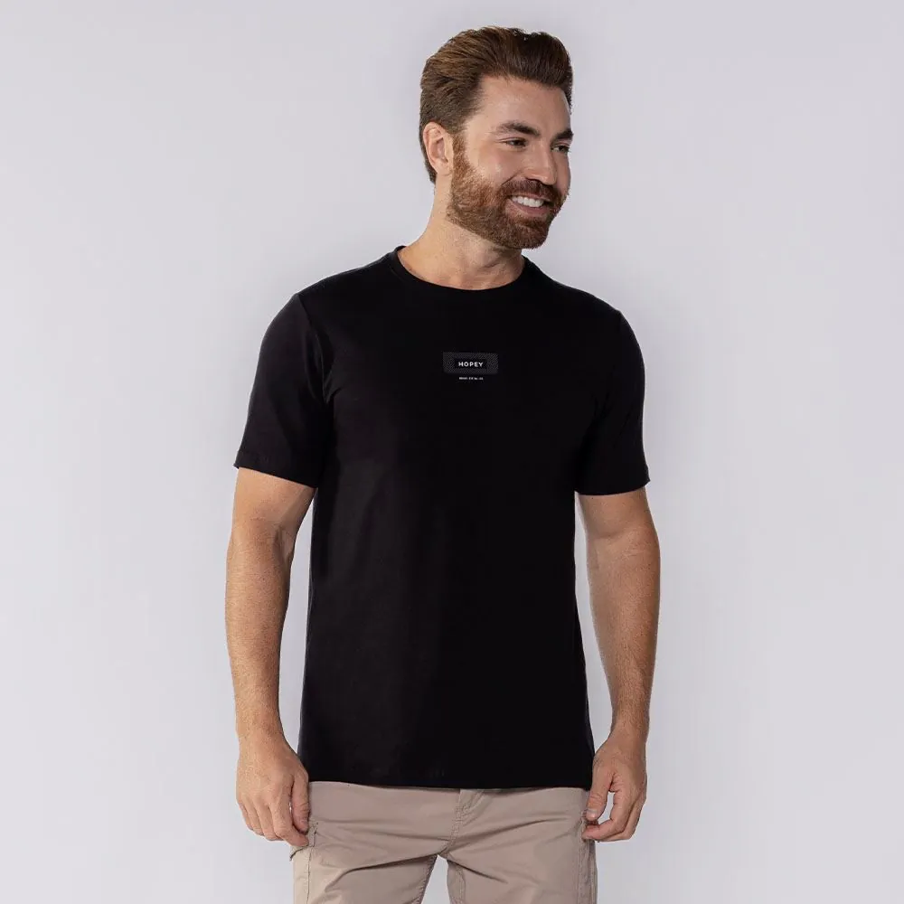 Camiseta Masculina de Algodão Peruano Marc Alain Preto