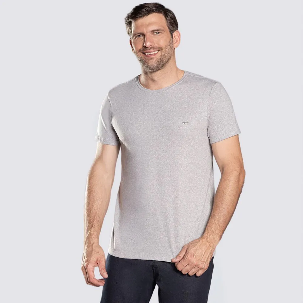 Camiseta Masculina Básica Mouline Marc Alain Mescla