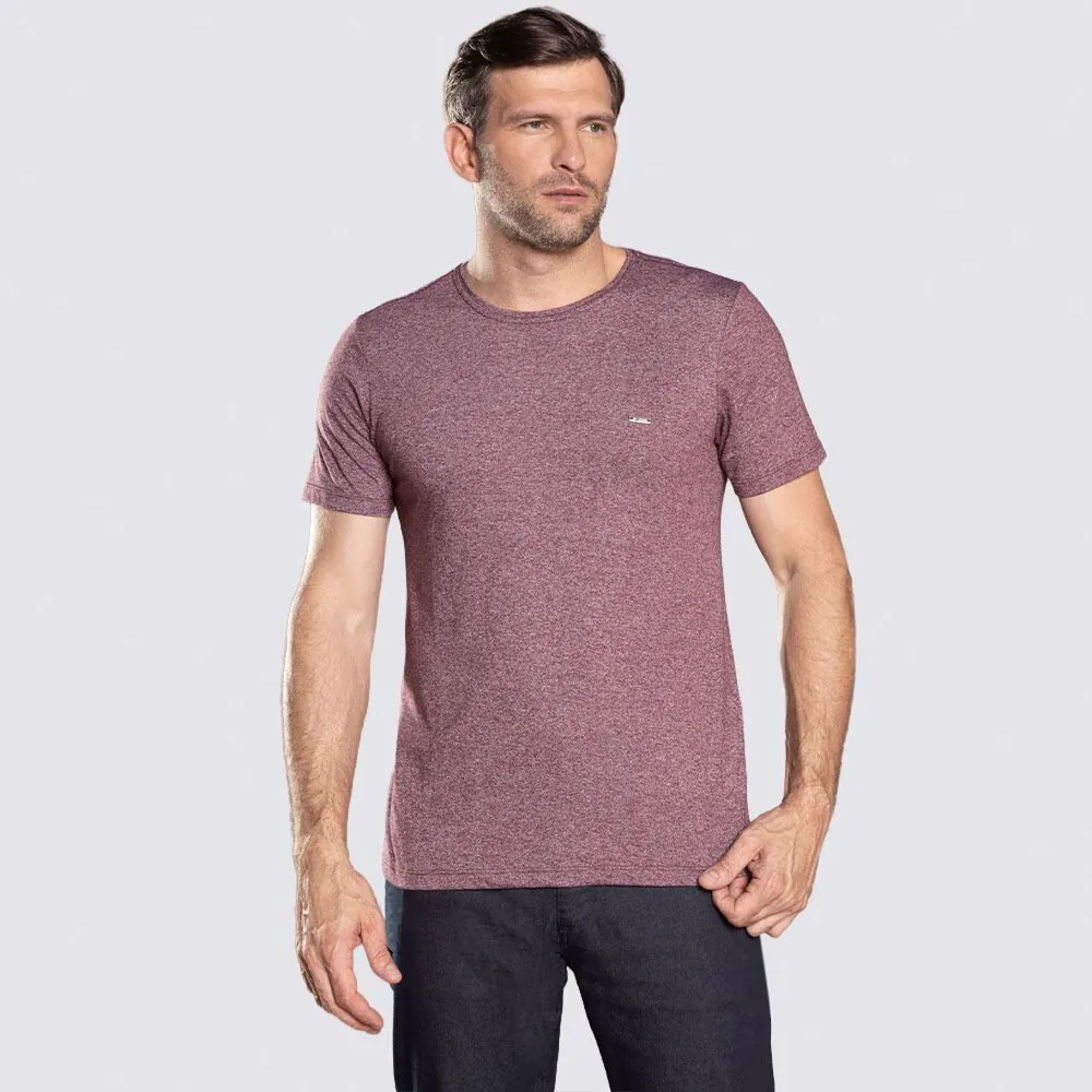 Camiseta Masculina Básica Mouline Marc Alain Vinho