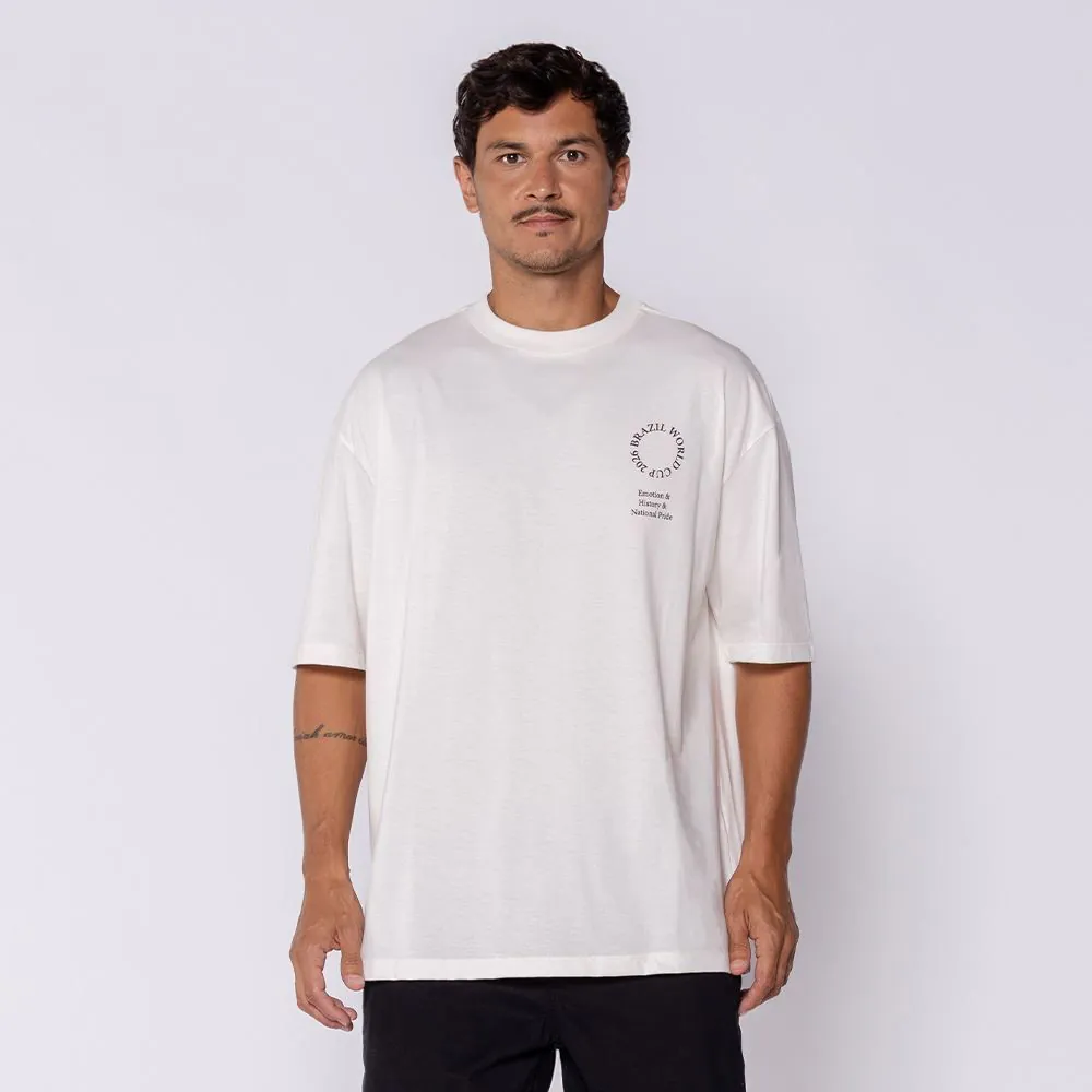 Camiseta Masculina Brazil World Cup Scream Off White