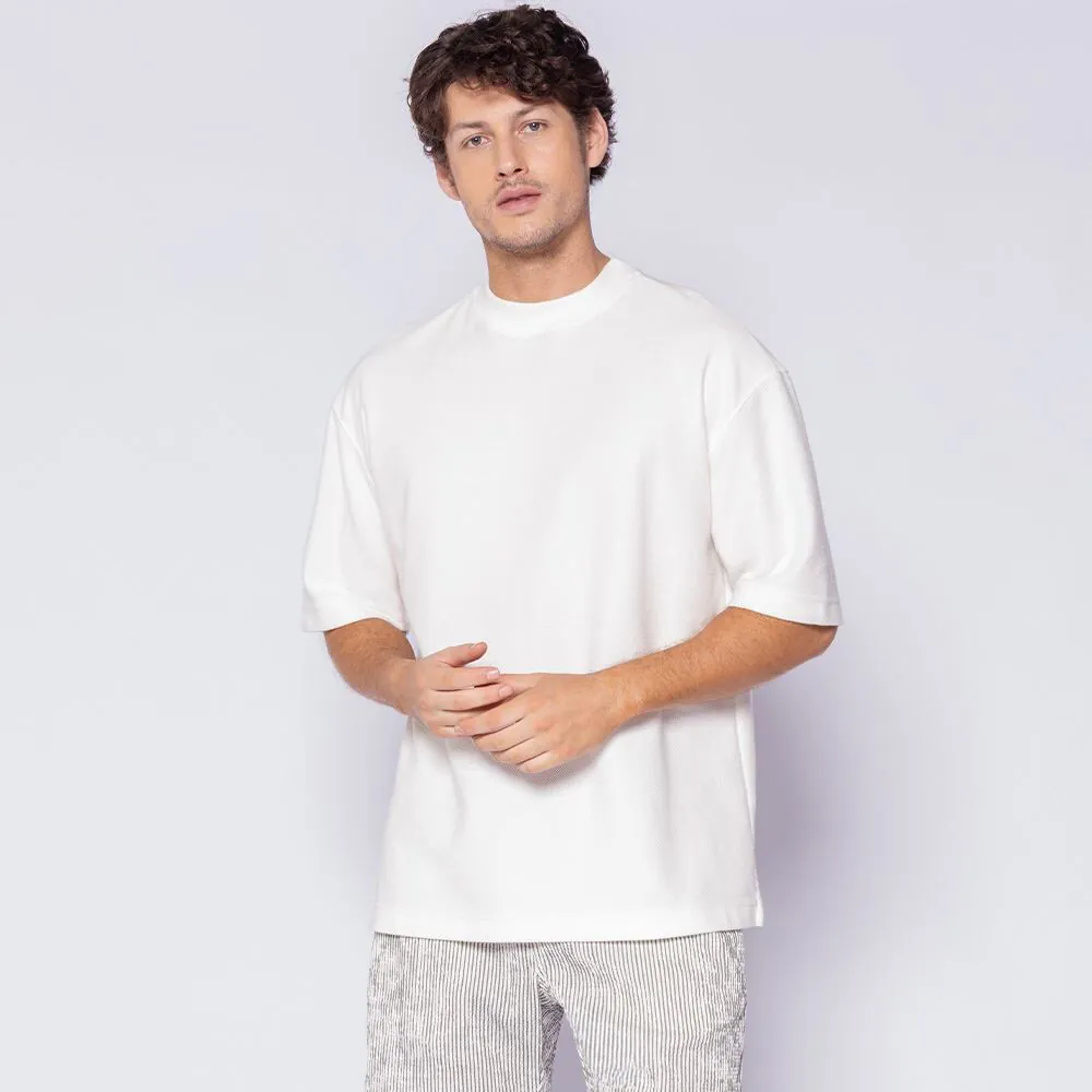 Camiseta Masculina Box em Malha Versa Thing Off White