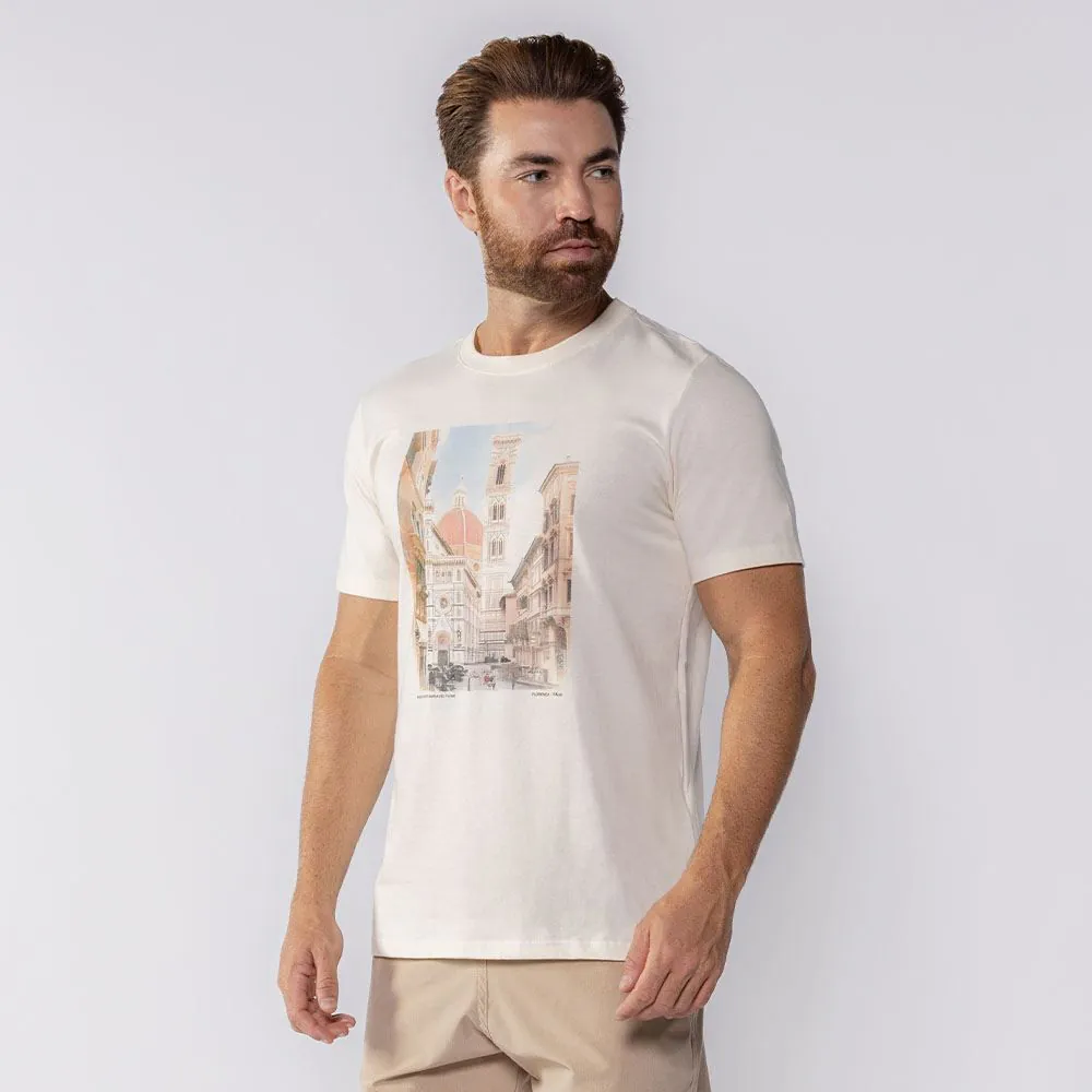 Camiseta Masculina Florença Thing Off White