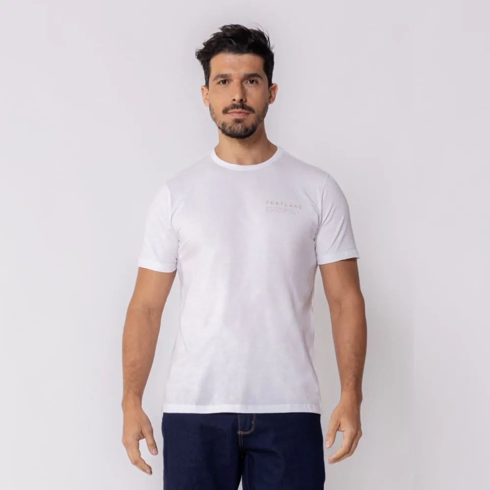 Camiseta Masculina Portland Marc Alain Branco