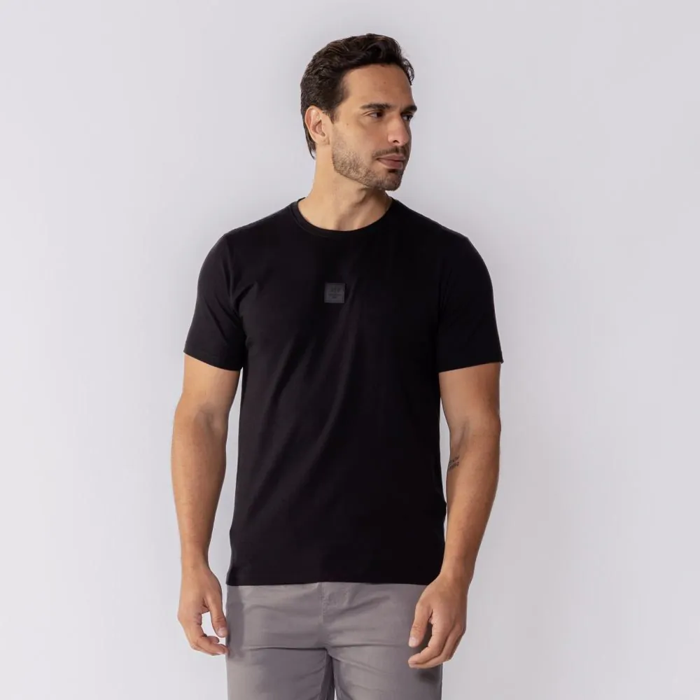 Camiseta Masculina Premium de Algodão Peruano Thing Preto