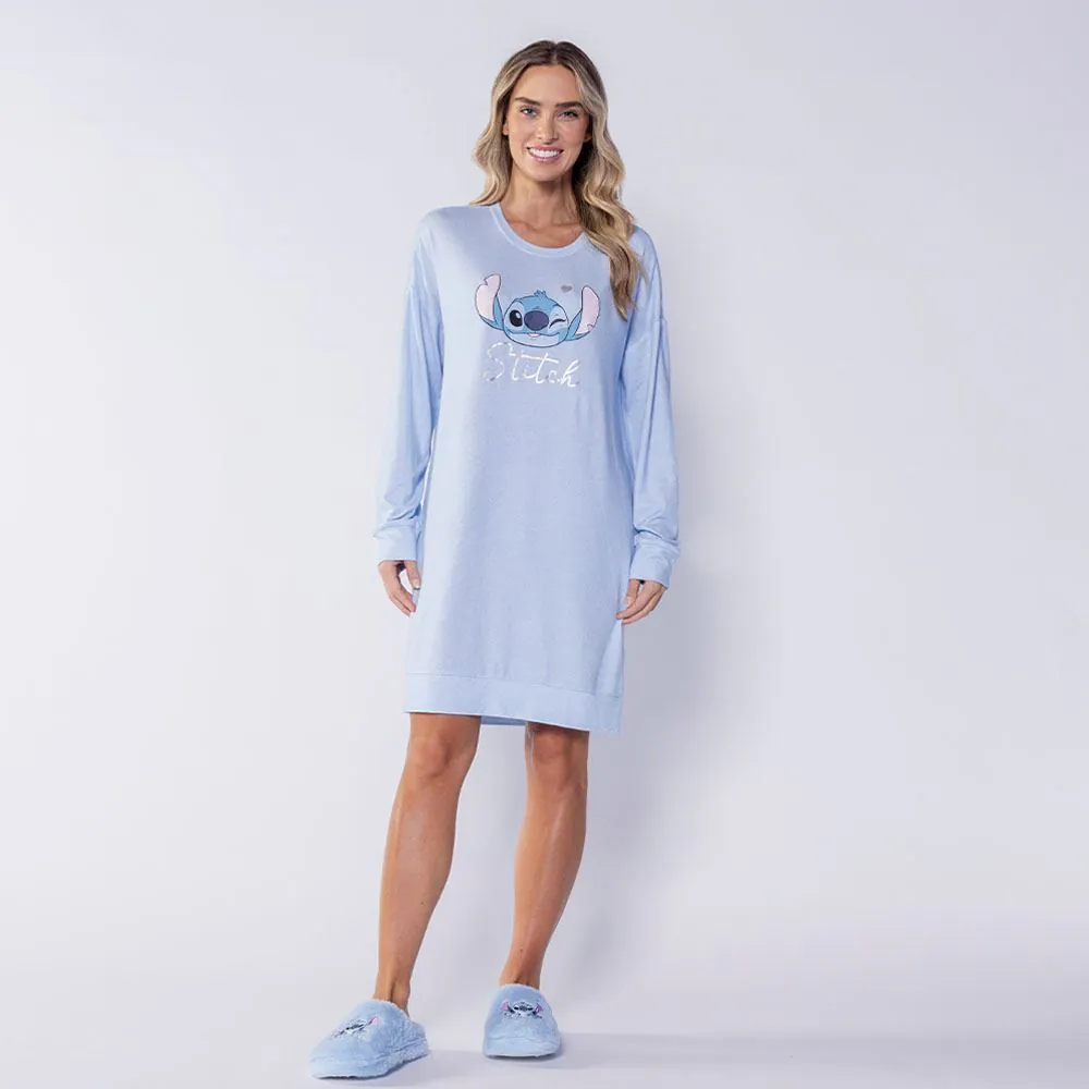 Camisola Manga Longa em Malha Tricot Disney Stitch