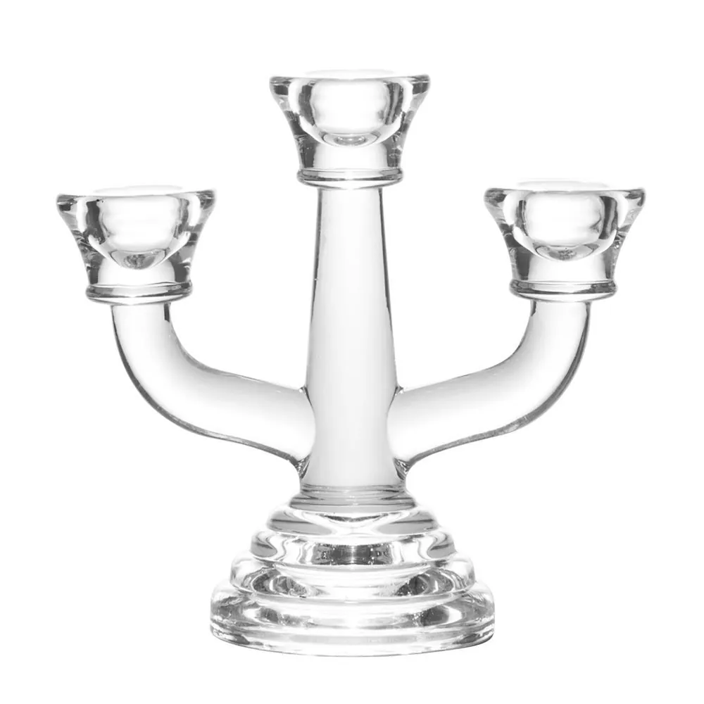 Candelabro para 3 Velas Allure Wolff - Vidro
