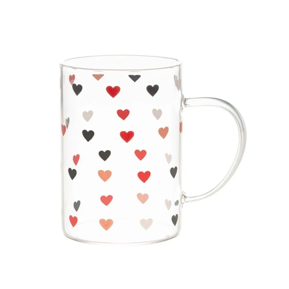 Caneca de Vidro 200Ml Lyor - Coração