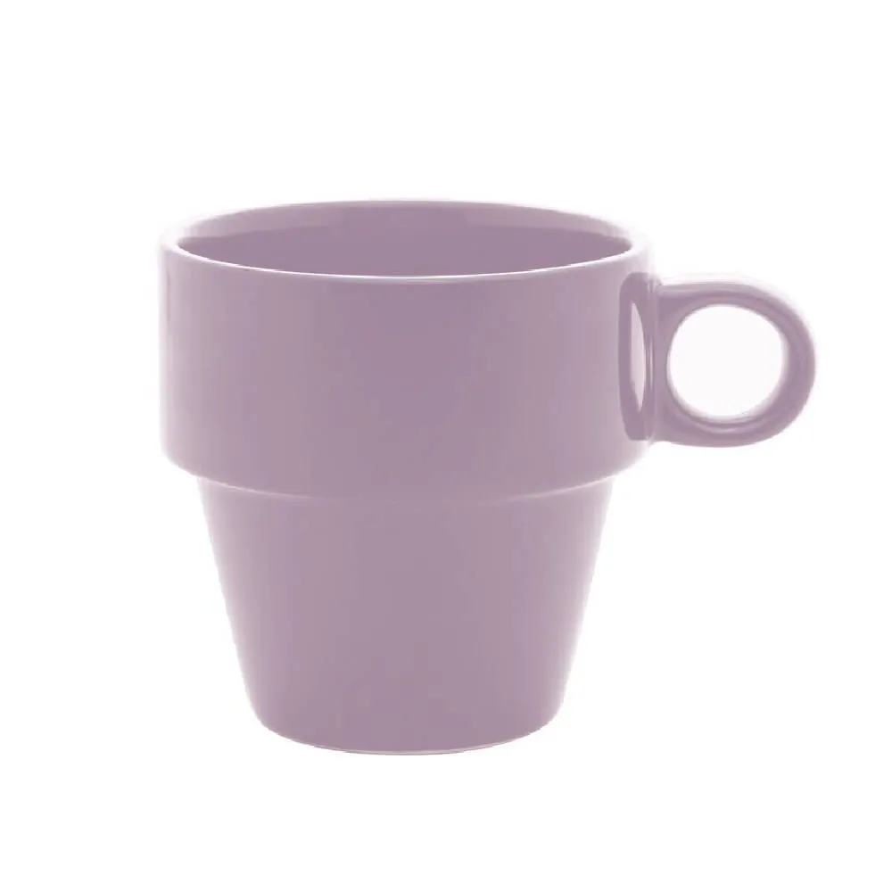 Caneca de Cerâmica Empilhável Lyor 210Ml - Lilás