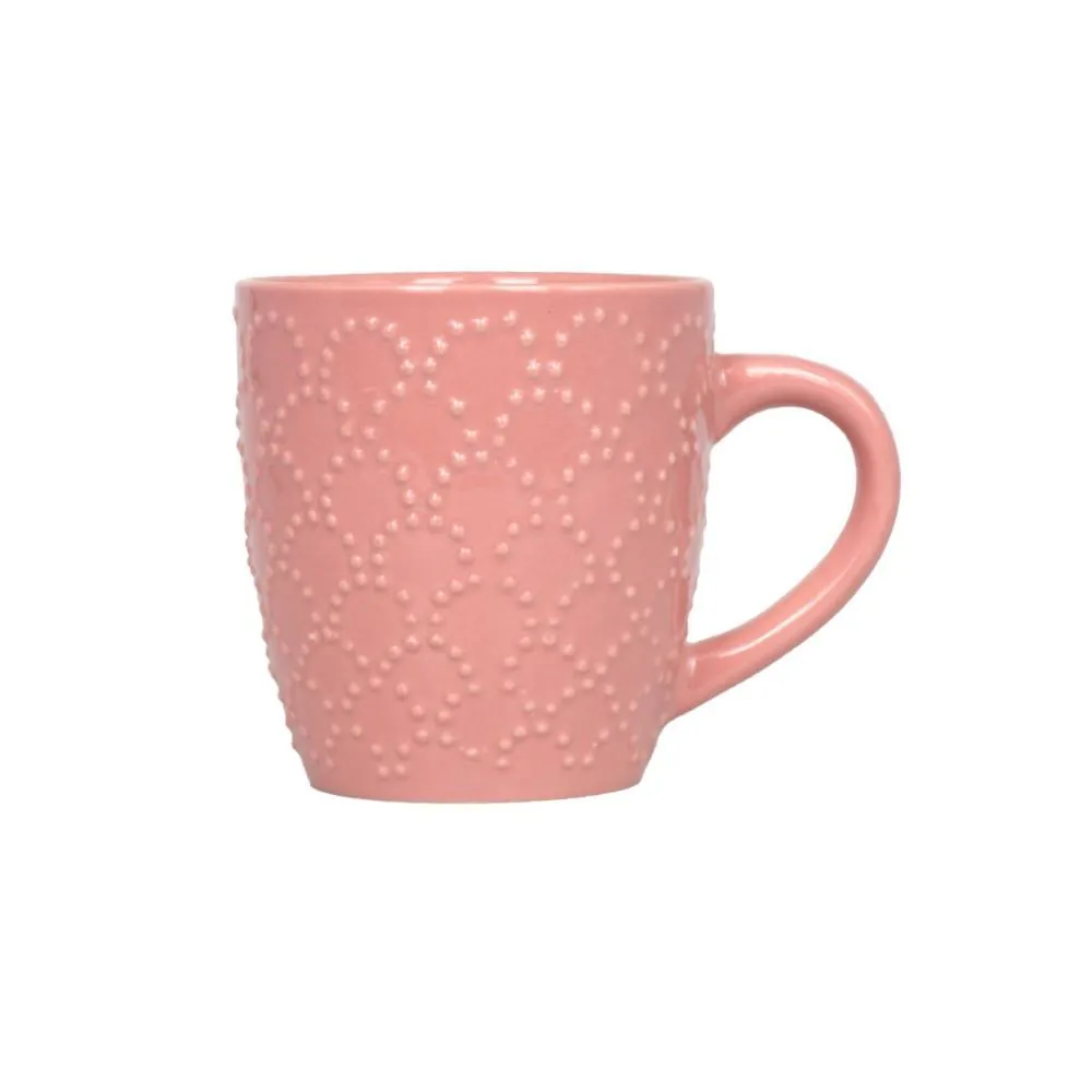 Caneca de Cerâmica Texturizada 210Ml - Rosa Brilhante