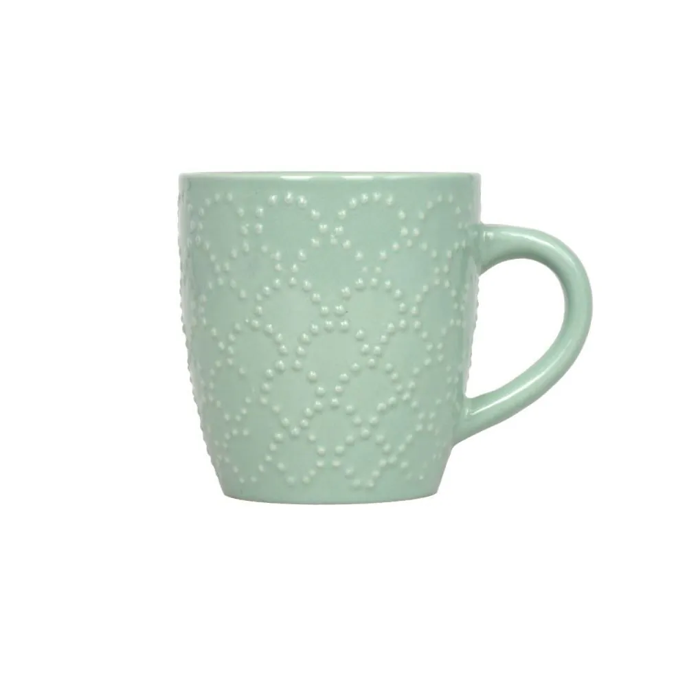 Caneca de Cerâmica Texturizada 210Ml - Verde Brilhoso