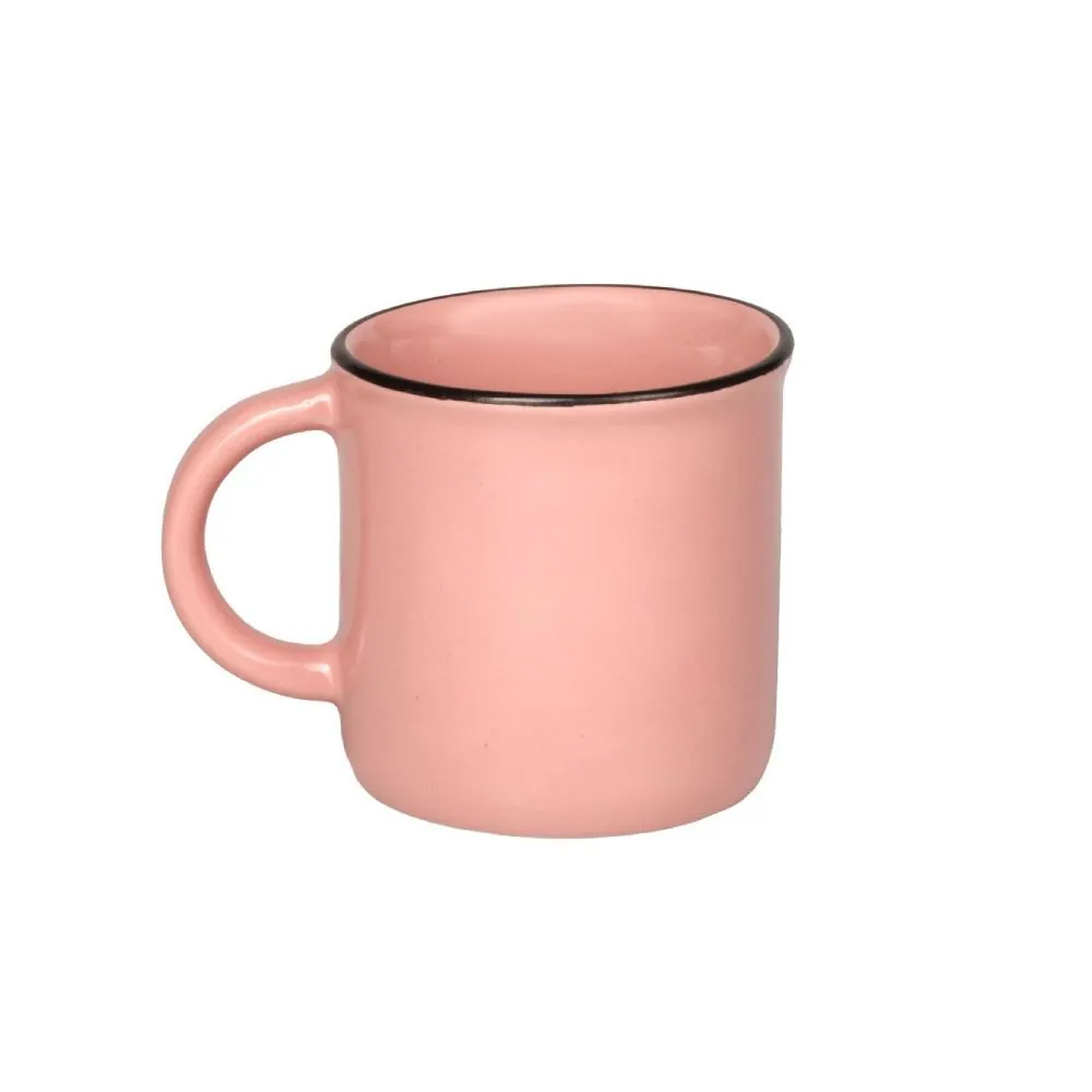 Caneca de Cerâmica Vintage Lisa 210Ml - Rosa Fosco