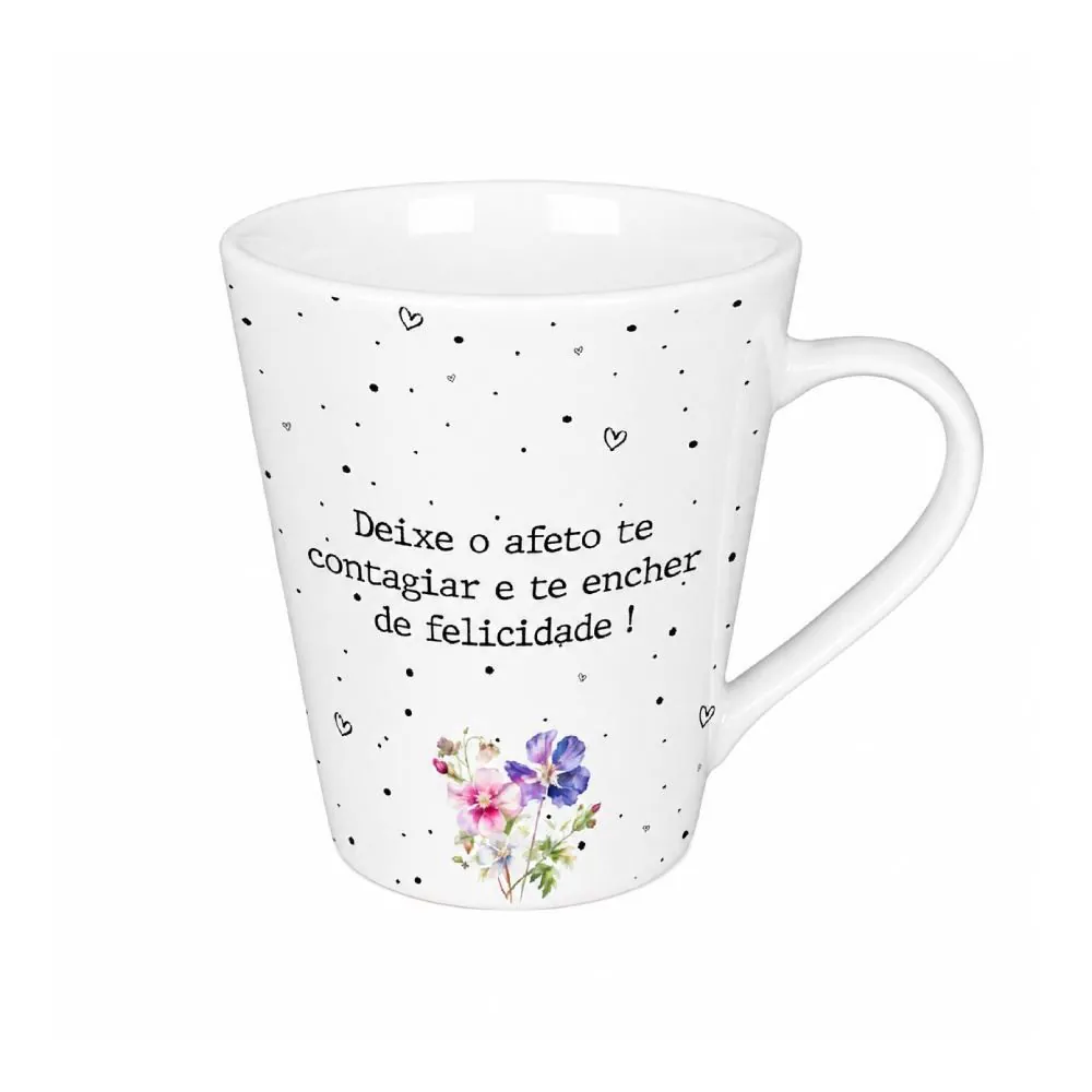 Caneca de Porcelana Cônica Inspiração 150Ml Terramada - Sortido