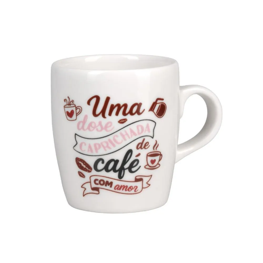 Caneca de Porcelana Estampada 230 ml - Um Dose Caprichada
