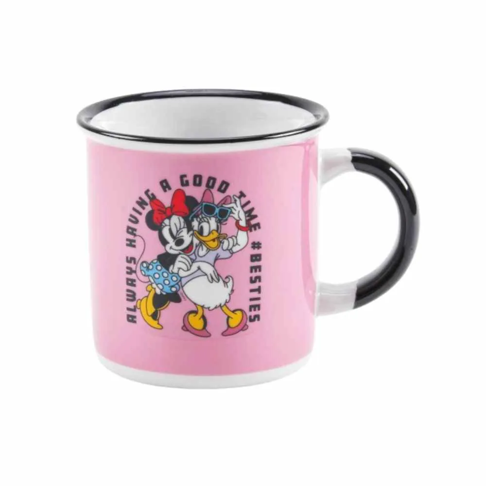 Caneca de Porcelana Minnie e Margarida Disney - 300ml