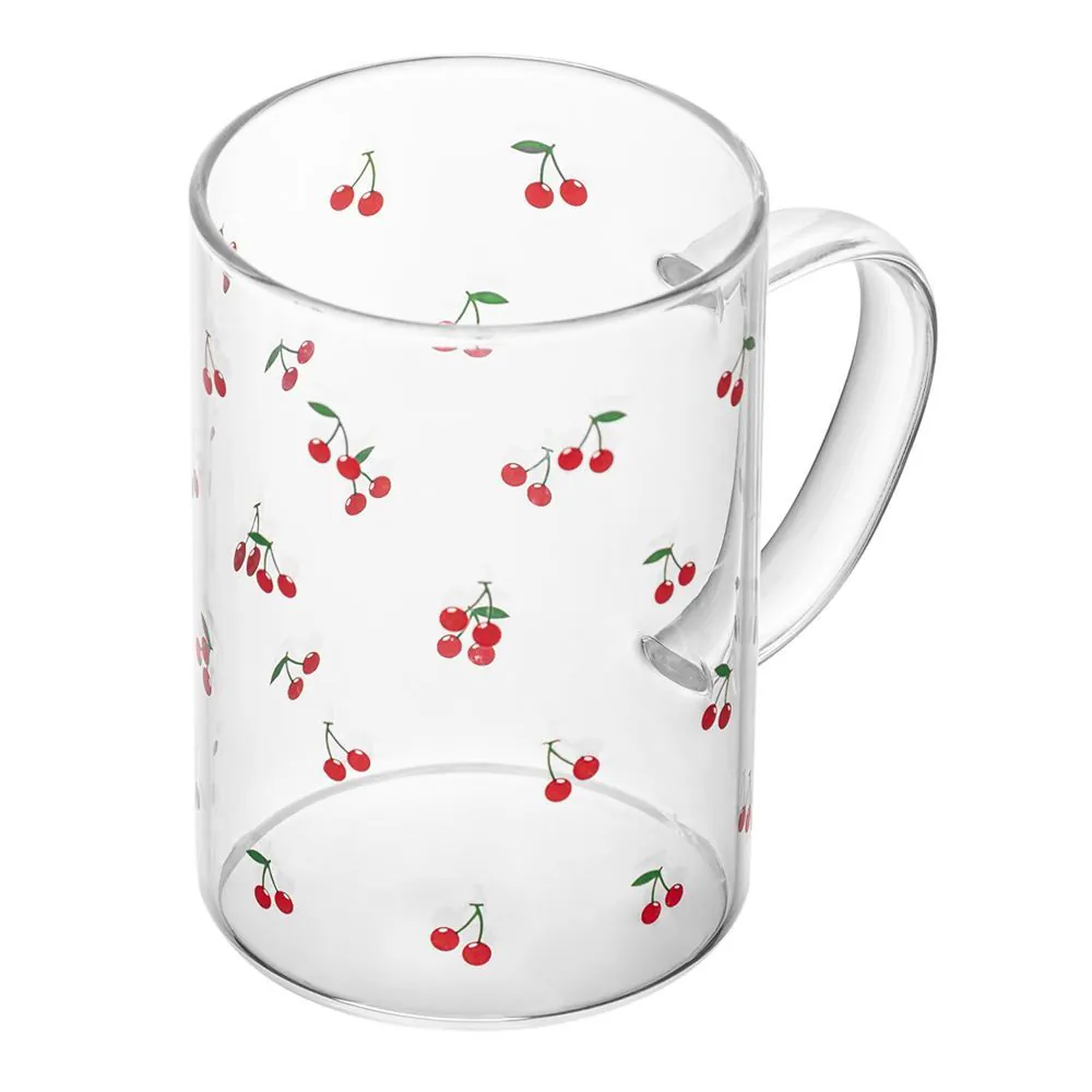 Caneca de Vidro Lyor 280Ml - Cereja
