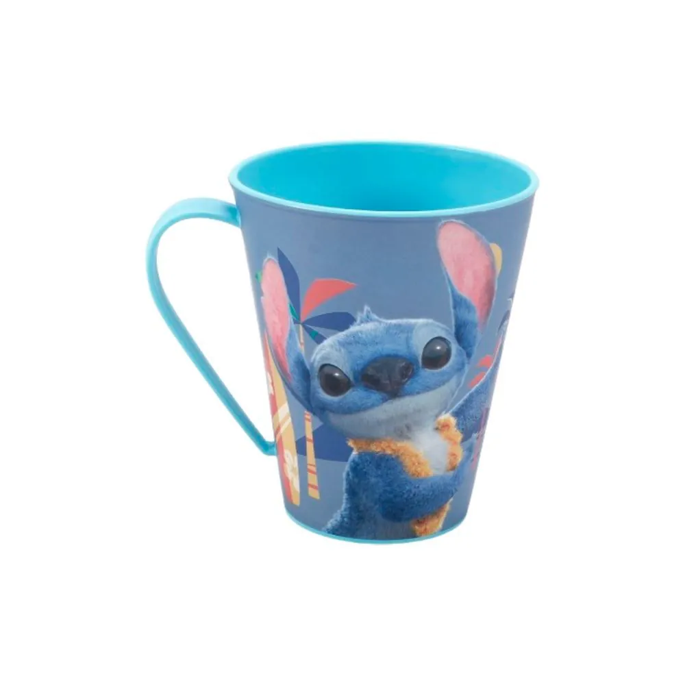 Caneca Decorada Stitch Plasútil 360Ml - Sortida