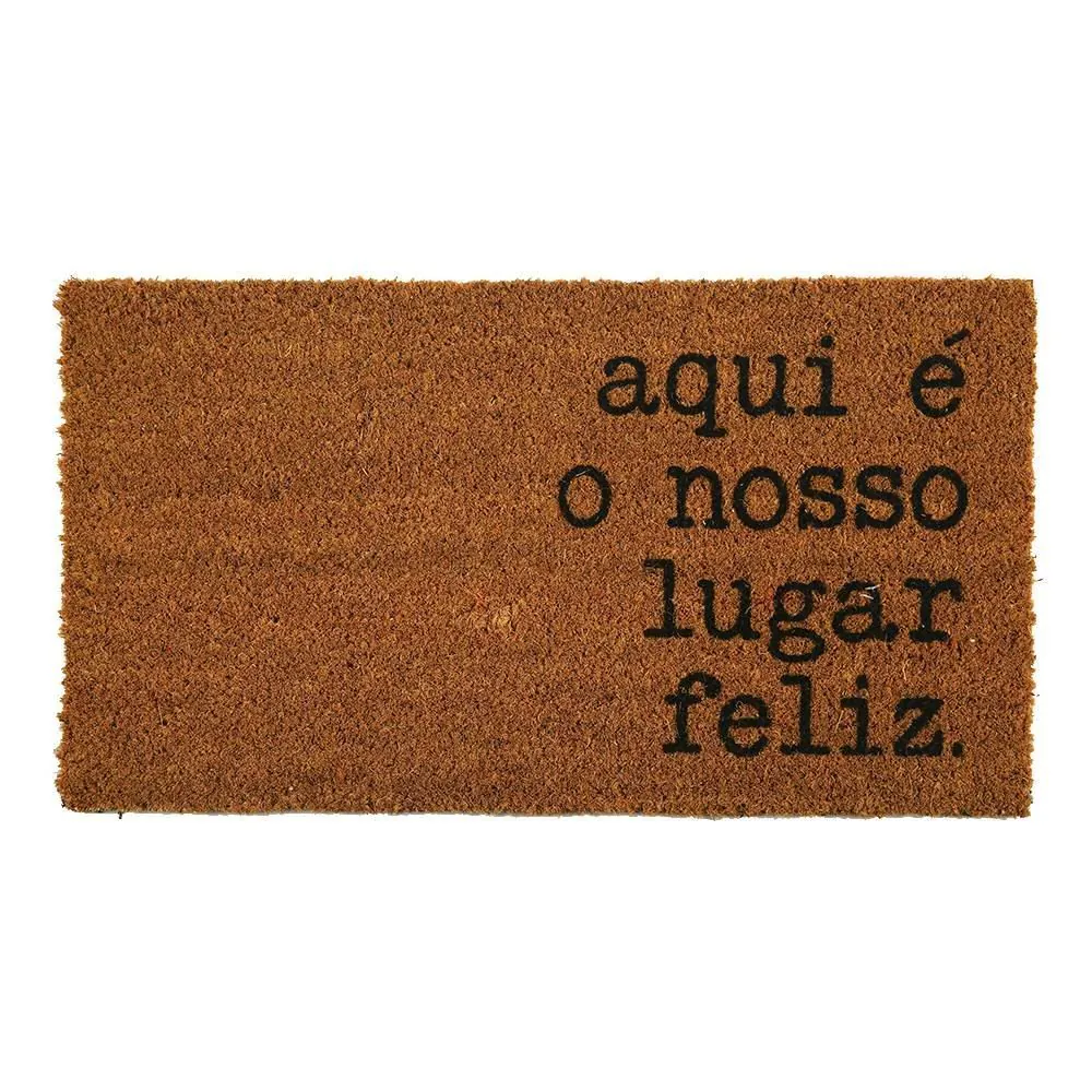 Capacho Fibra de Coco 33X60cm Mumbai - Aqui É o Nosso Lar