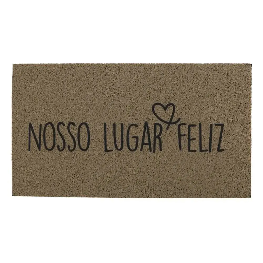 Capacho de Vinil 50X90 cm Bem Vindo - Nosso Lugar Feliz