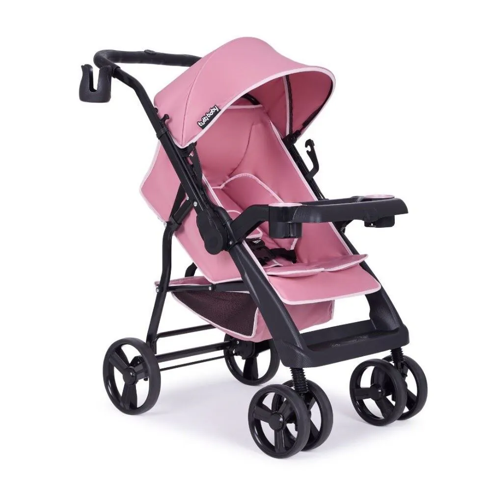Carrinho de Bebê Berço Solare Max Reversível Tutti Baby - Rosa