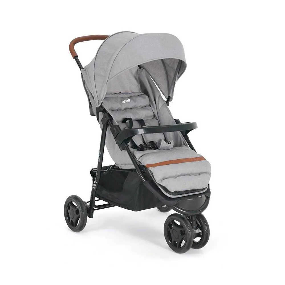 Carrinho de Bebê Breeze Infanti - Cinza